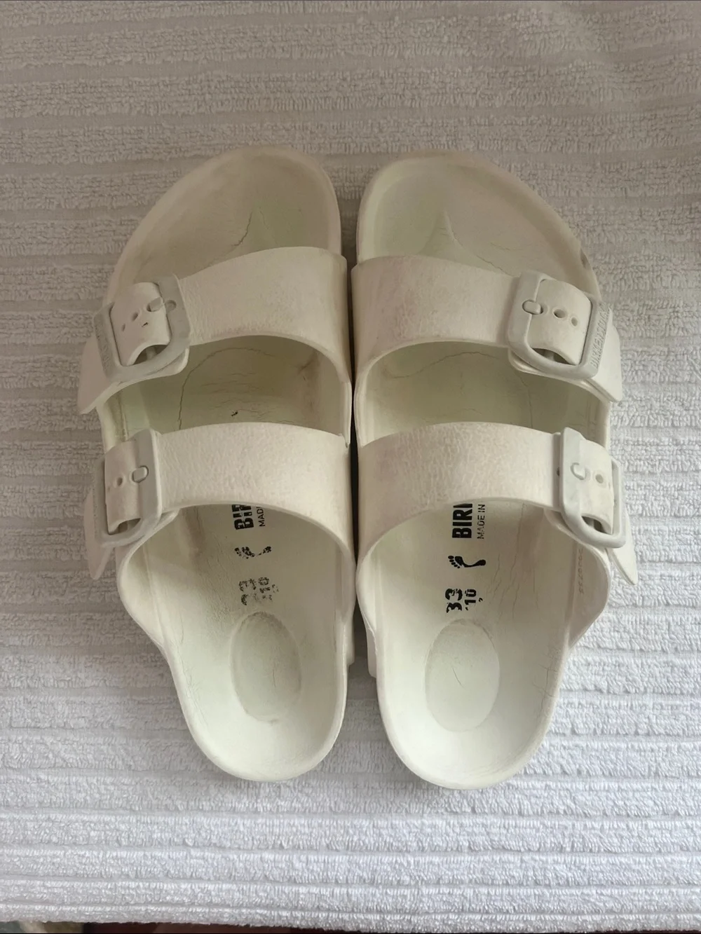 Birkenstock Kids White Double Strap EVA Sandals